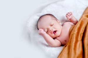Why is a baby gasping for air in sleep?